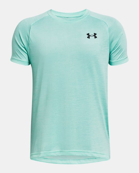 Boys' UA Tech™ 2.0 Short Sleeve in Blue image number 0